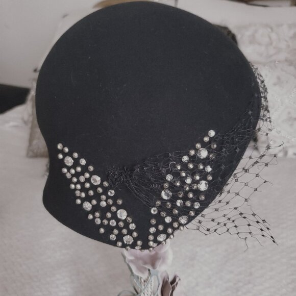 Rare EXCELLO  Crystals Vintage Hat Geo. W. Bollman Saks Fifth Avenue main image 13
